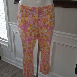 Lilly Pulitzer Pink and Yellow Floral Top